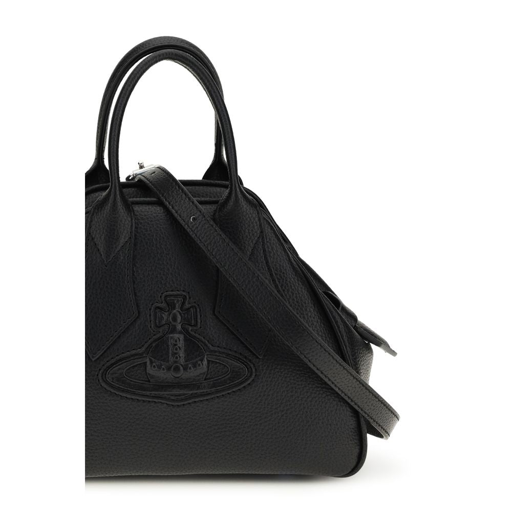 Vivienne Westwood Black Bos Taurus Calf Leather Shoulder Bag