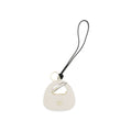 Miu Miu White Calfskin Bos Taurus Keychain