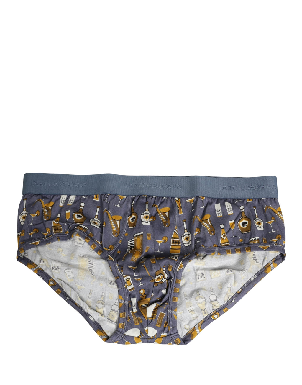 Dolce & Gabbana Graue Jazz Cocktail Herren Brando Brief Unterwäsche