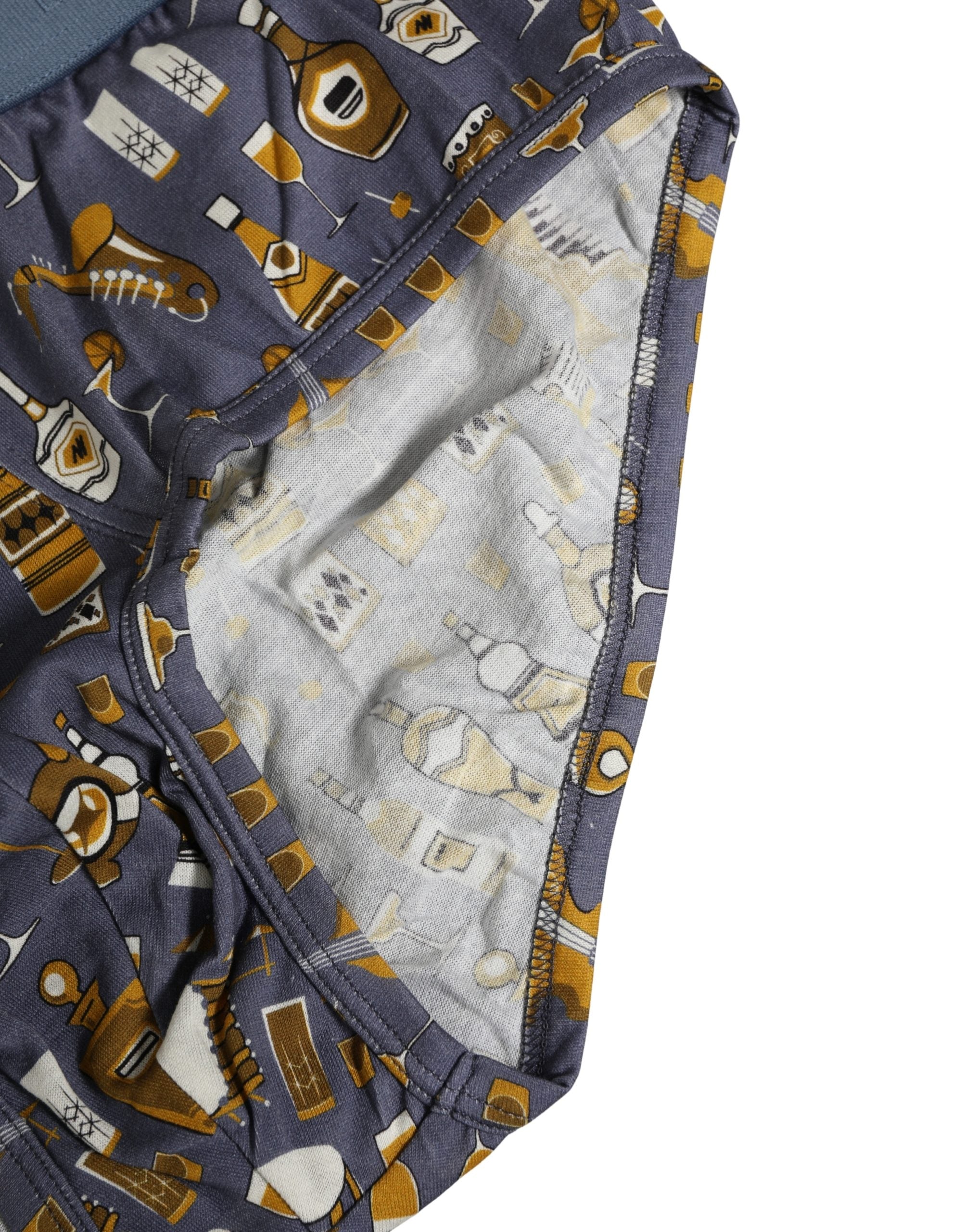 Dolce & Gabbana Graue Jazz Cocktail Herren Brando Brief Unterwäsche