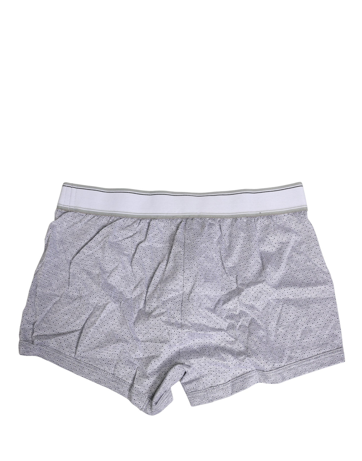 Dolce & Gabbana Graue Baumwoll-Boxershorts für Herren mit Logo