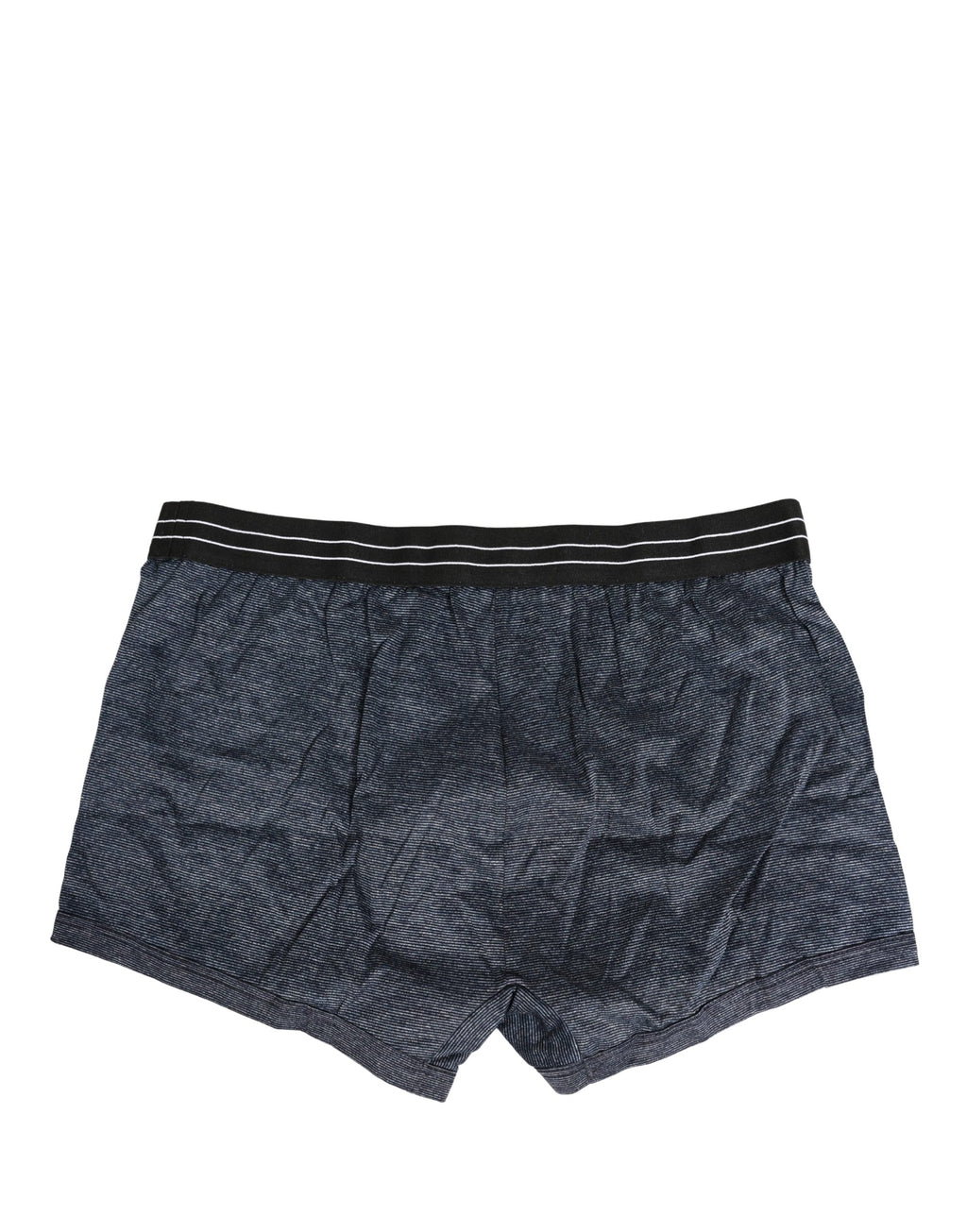 Dolce & Gabbana Dunkelblaue Baumwoll-Boxershorts mit Logo