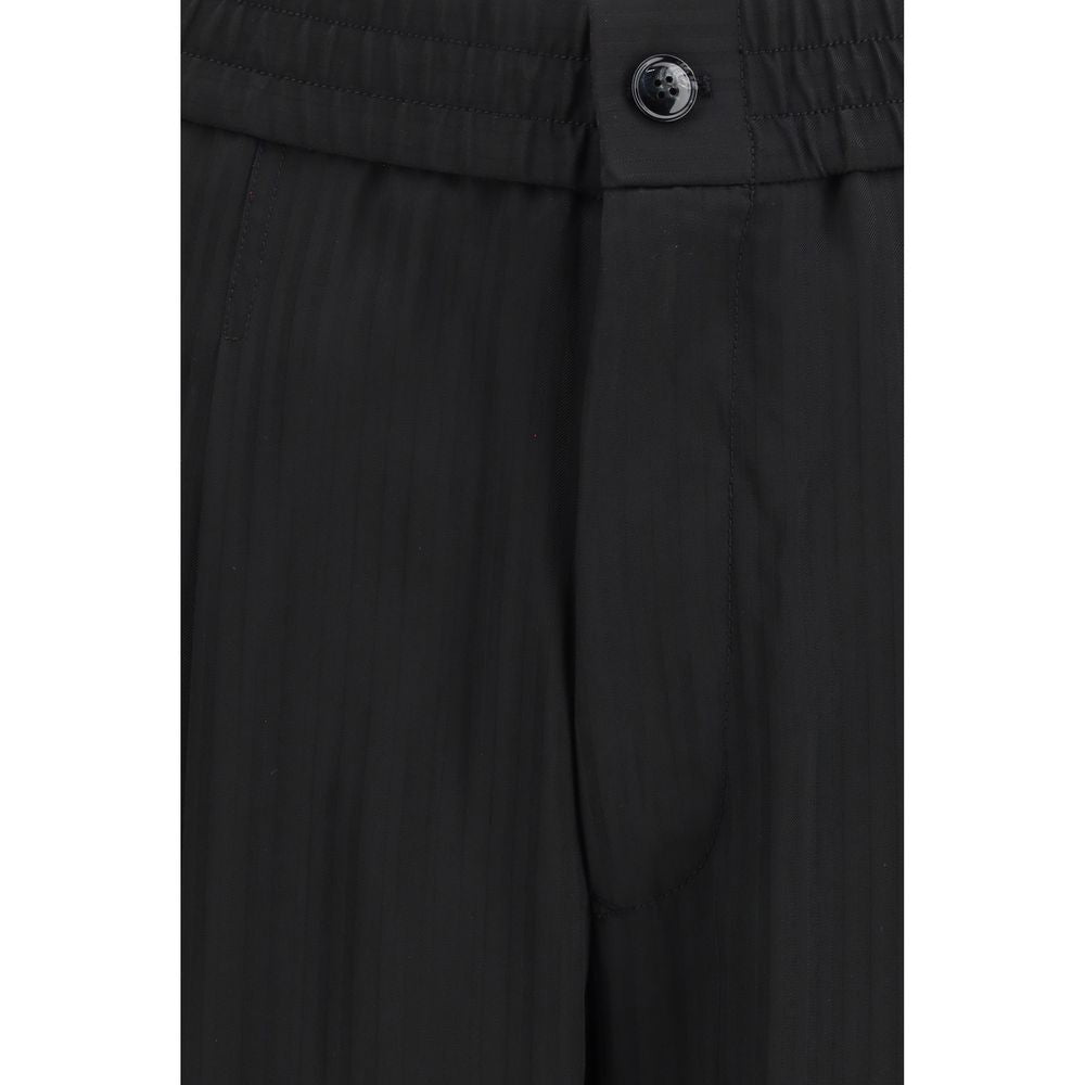 Giorgio Armani Schwarze Freizeithose aus Viskose