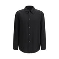 Giorgio Armani Schwarzes Hemd aus Viskose