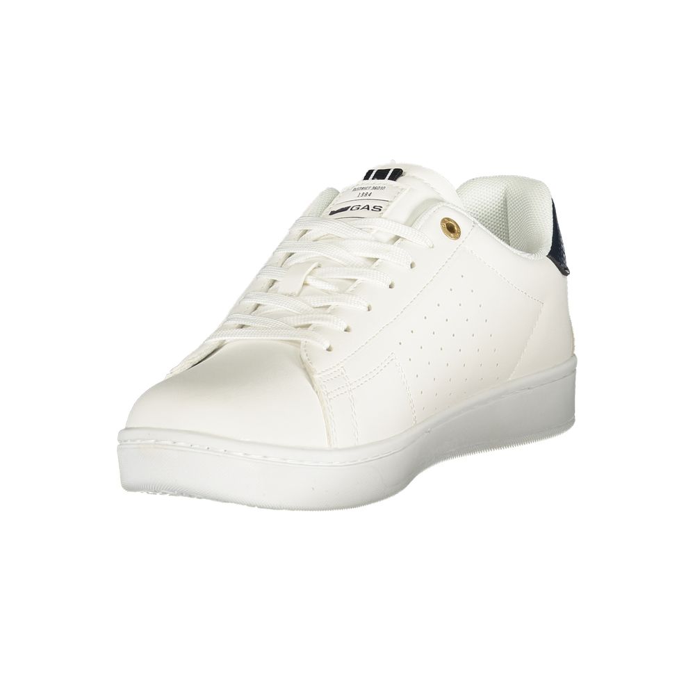 Gas Bianco Polyurethane Herren Sneaker