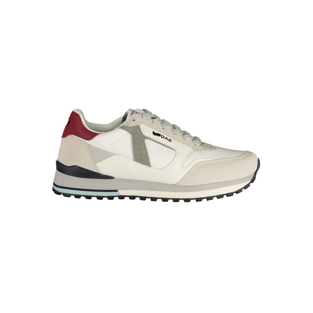 Gas Men's White Polyurethane Sneakers
