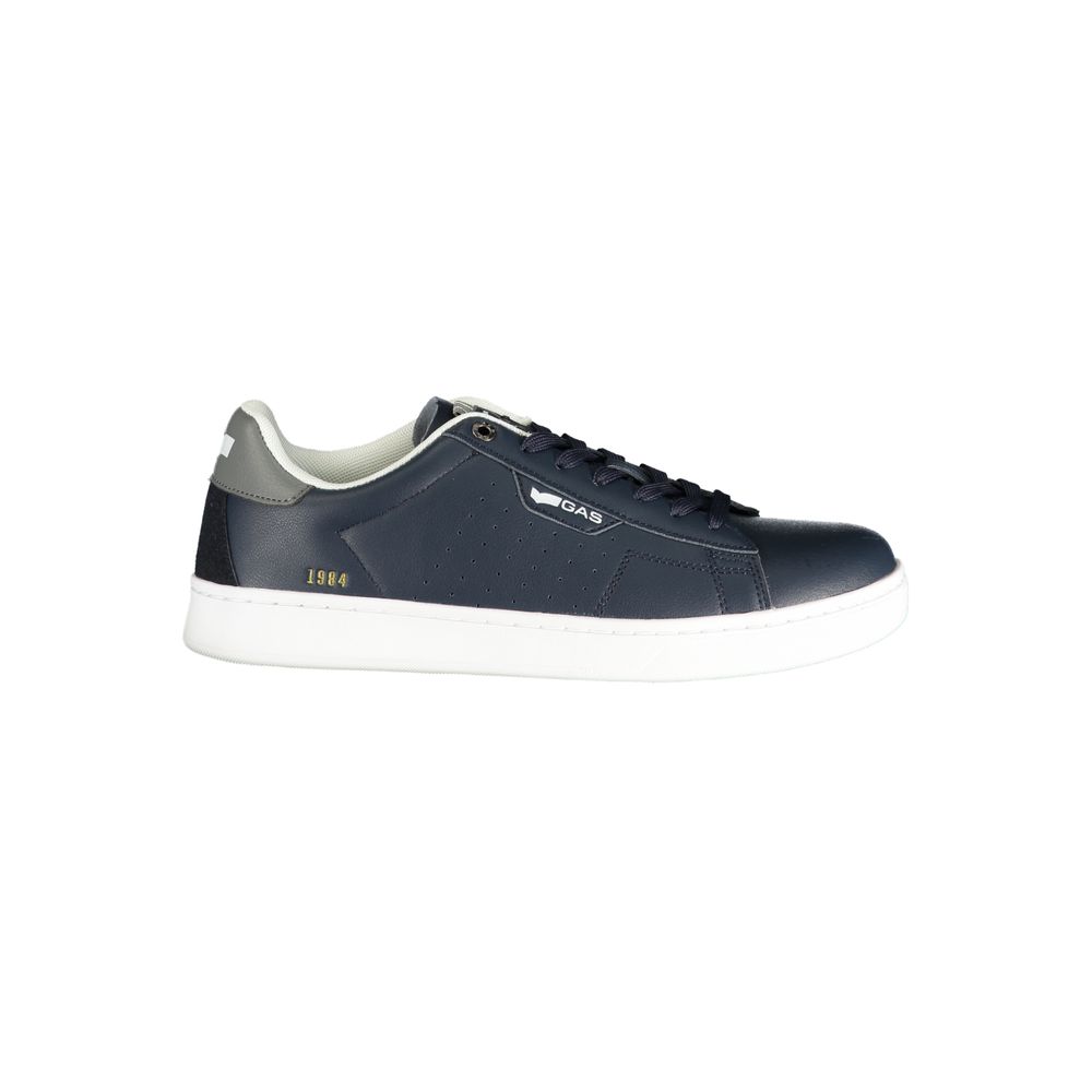 Gas Blauer Herren-Sneaker aus Polyurethan