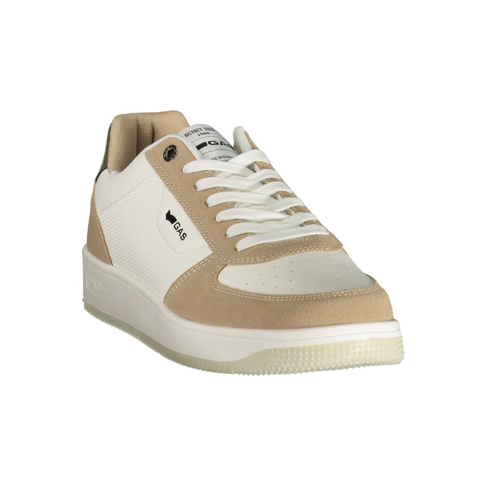 Gas Bianco Polyurethane Herren Sneaker
