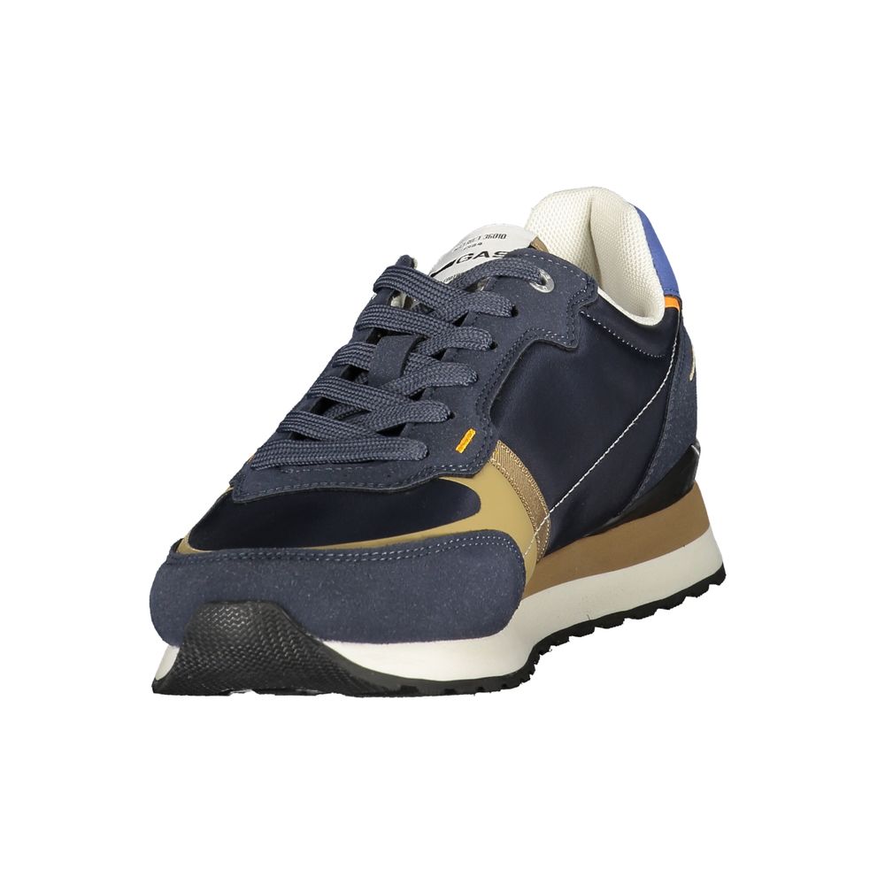 Gas Blauer Herren-Sneaker aus Polyurethan