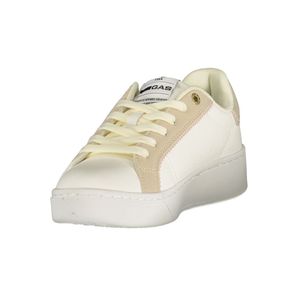 Women's Gas White Polyurethane Sneakers