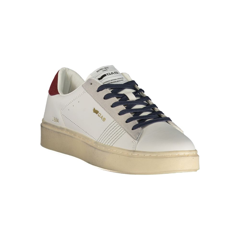 Gas Weißer Herren-Sneaker aus Polyurethan