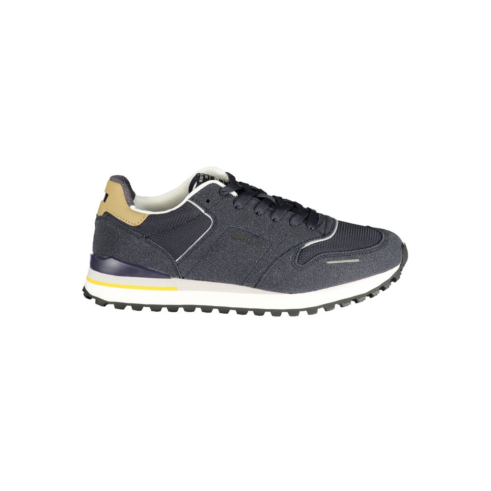 Gas Blu Polyester Herren Sneaker