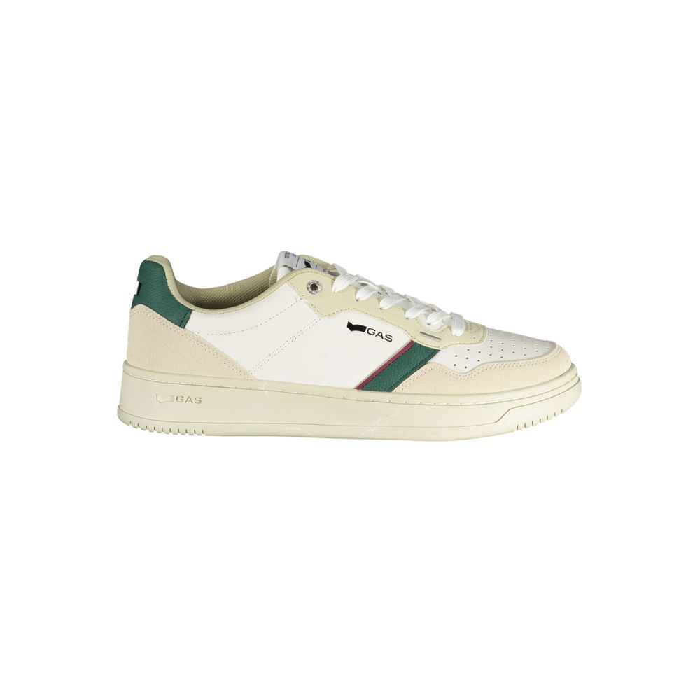 Men's Gas White Polyurethane Sneakers