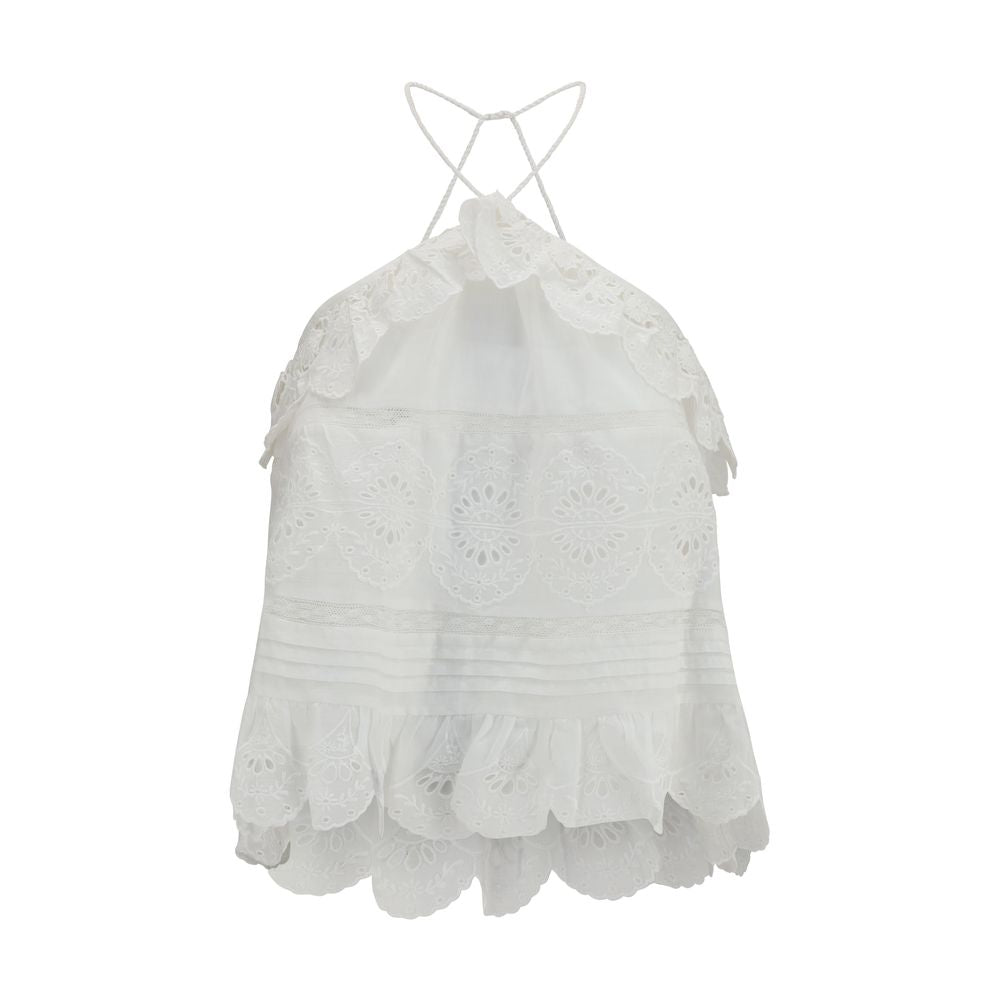 Marant Etoile Weißes T-Shirt aus Polyester