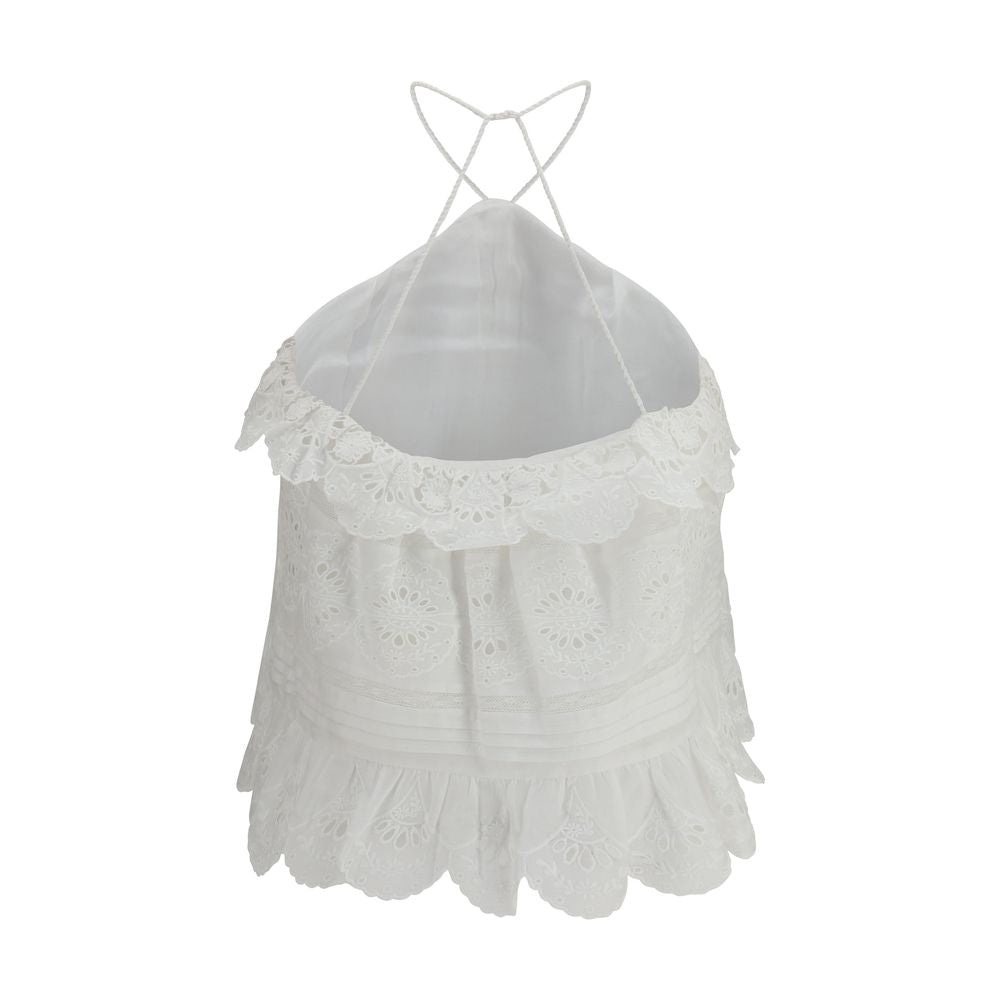 Marant Etoile Weißes T-Shirt aus Polyester