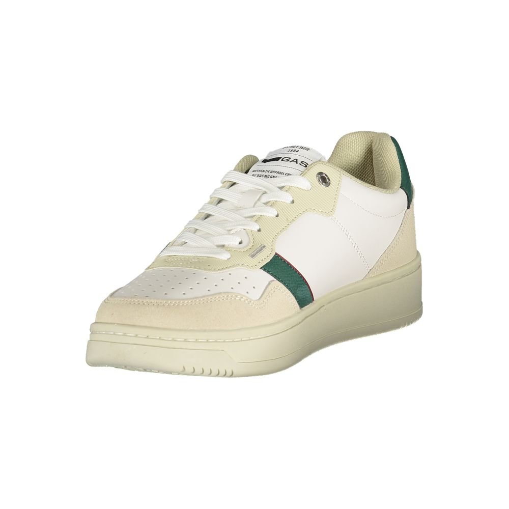 Men's Gas White Polyurethane Sneakers