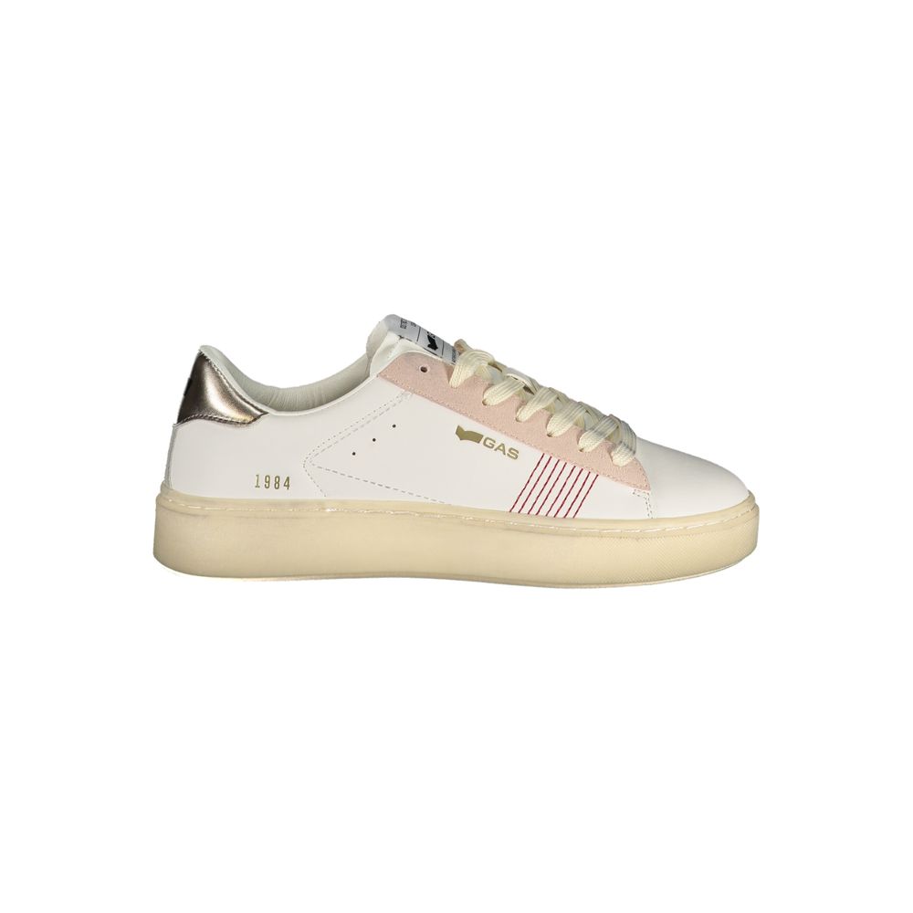 Gas Weiße Sneaker aus Polyester