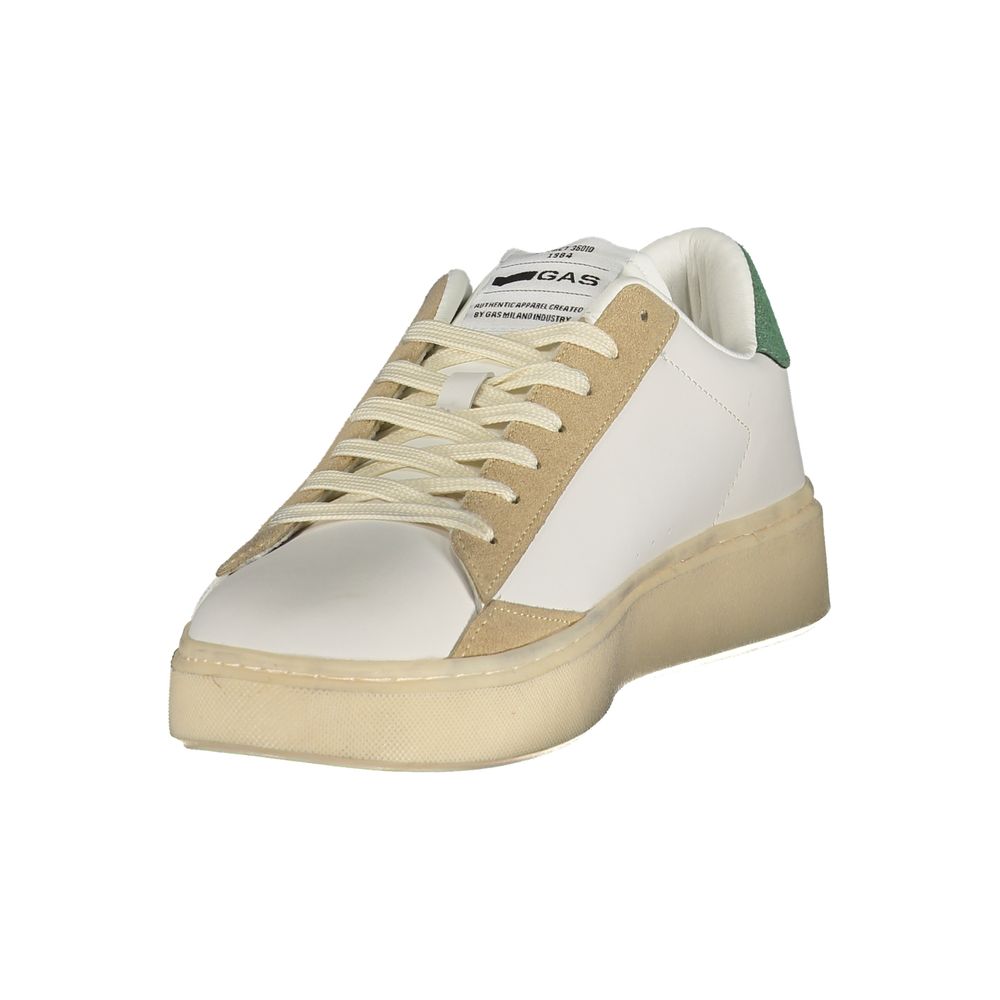 Gas White Polyester Sneakers
