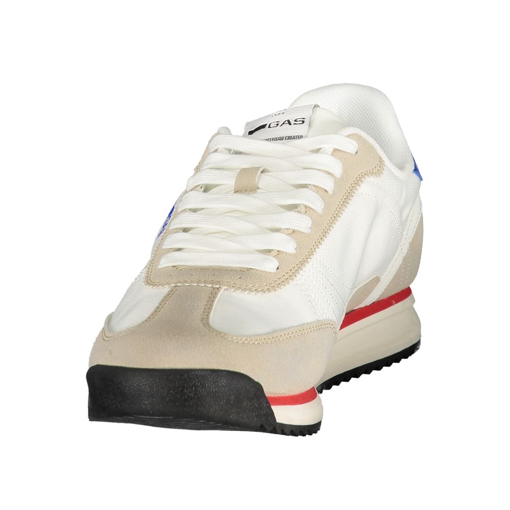 Gas Herren-Sneaker aus weißem Polyurethan