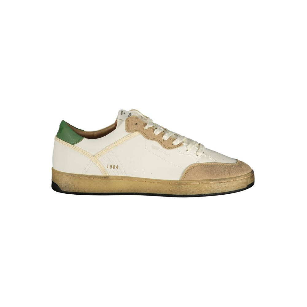 Gas White Athletic-Style Polyester Sneakers