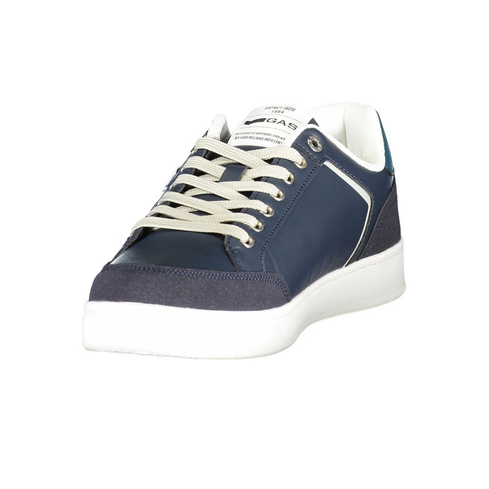 Blue Polyester Gas Sports Shoes