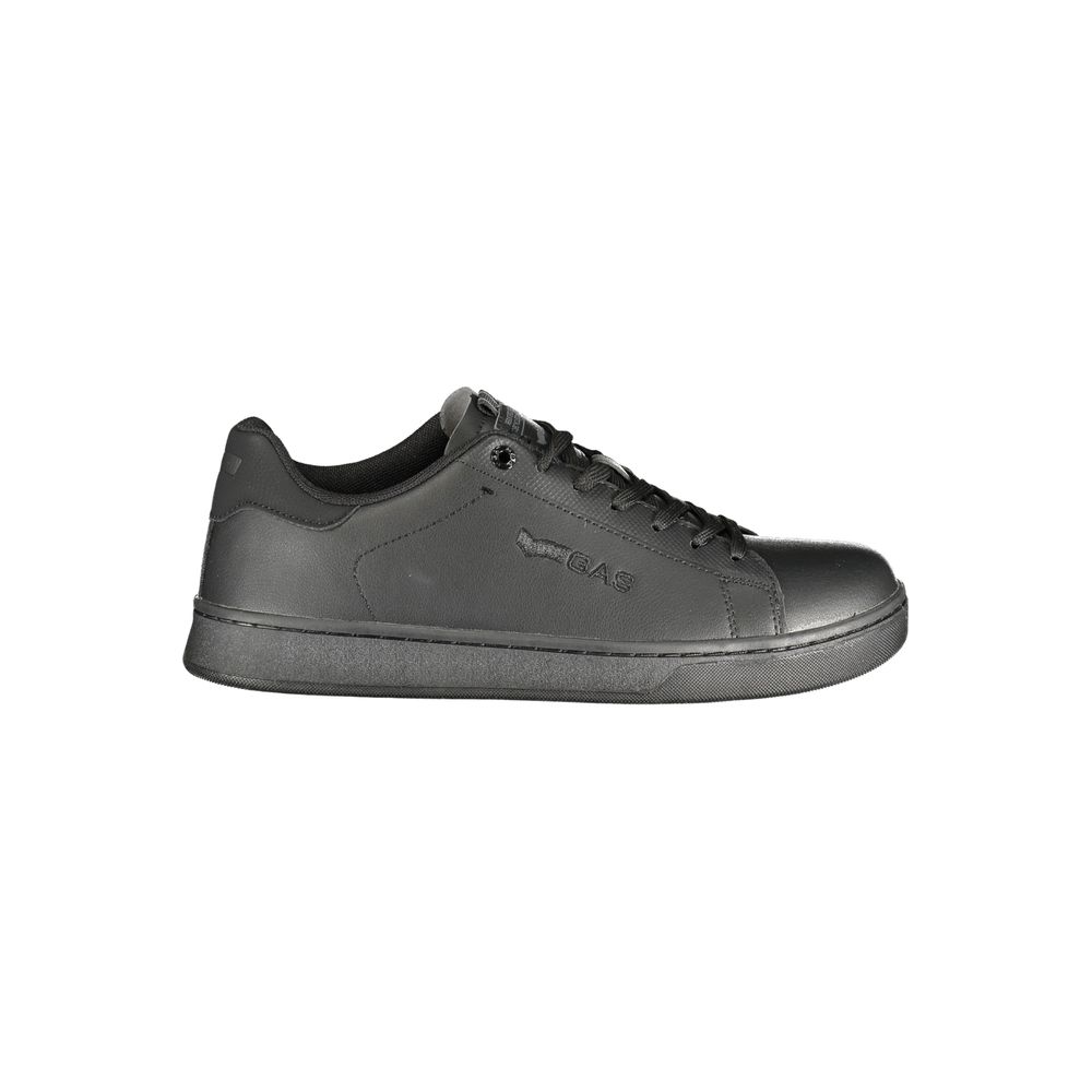 Gas Black Polyester Sports Shoes