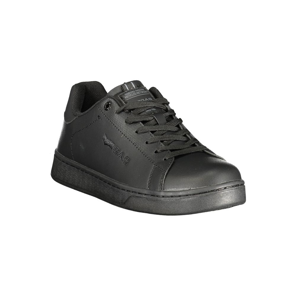 Gas Black Polyester Sports Shoes
