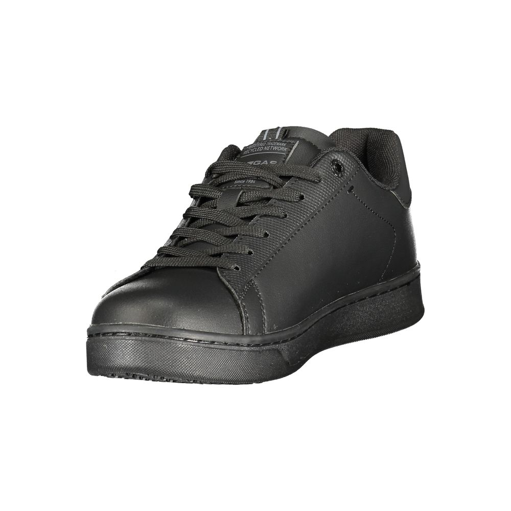 Gas Black Polyester Sports Shoes