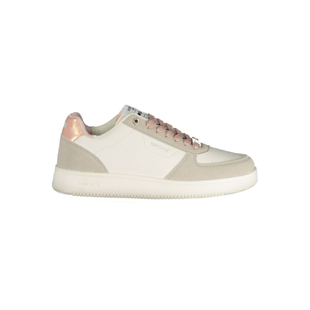 Gas White Polyester Sneakers