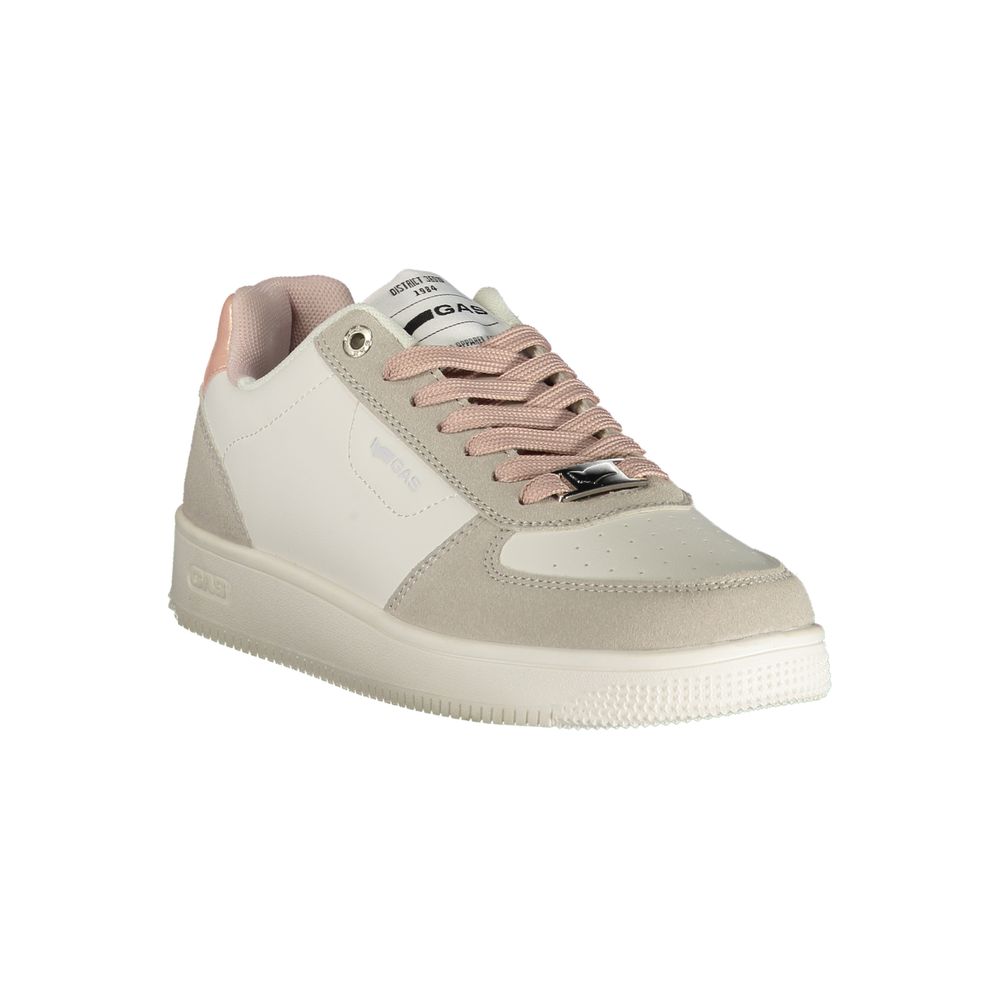 Gas White Polyester Sneakers