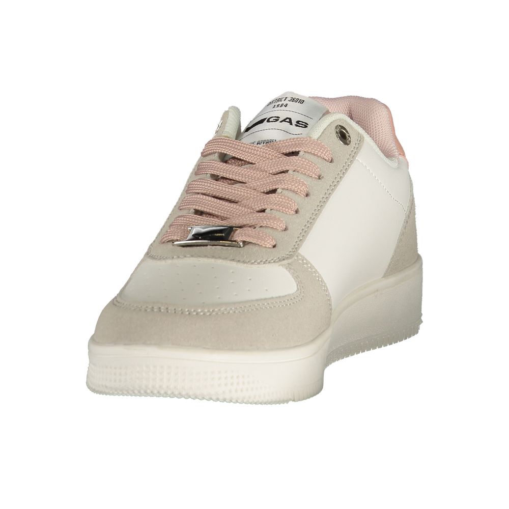 Gas White Polyester Sneakers