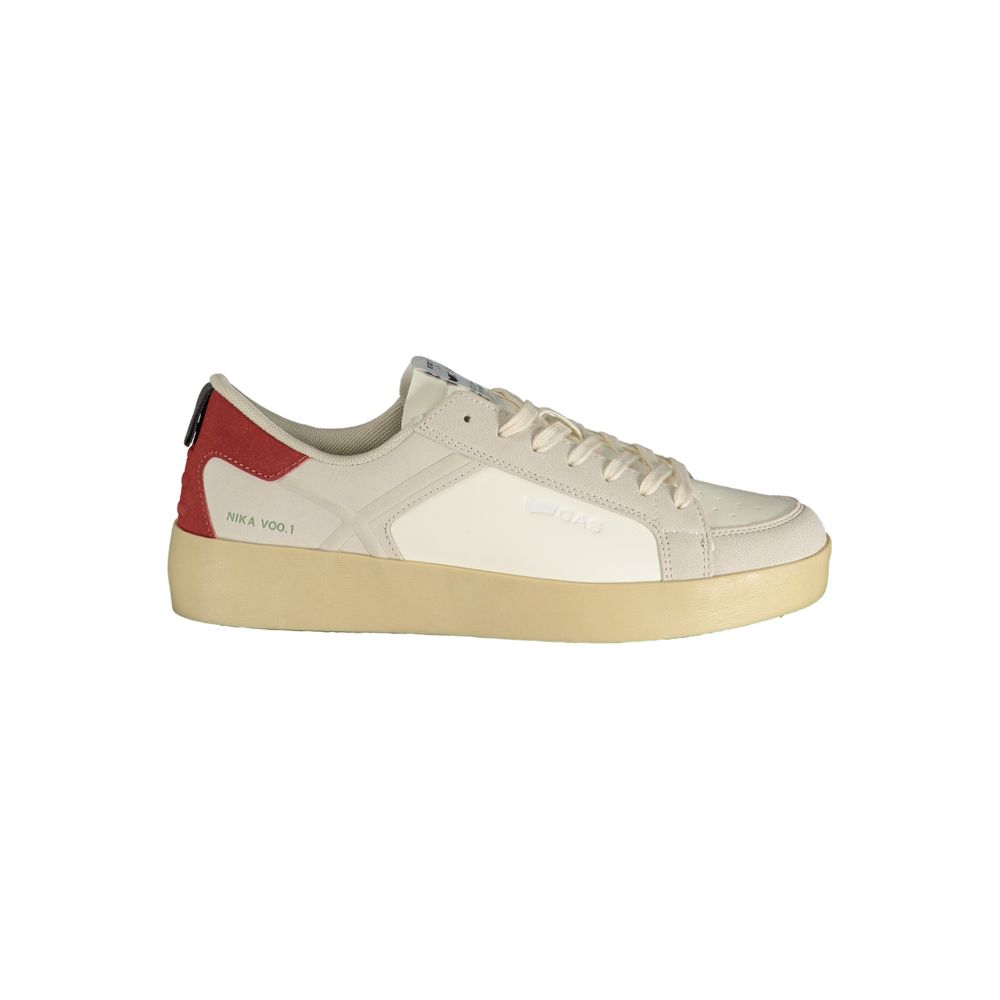 Gas Weiße Sneaker aus Polyester