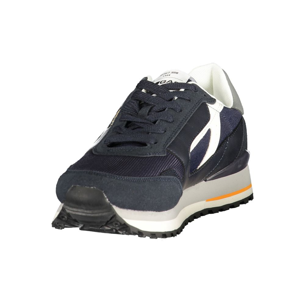 Gas Blue Polyester Sports Shoes
