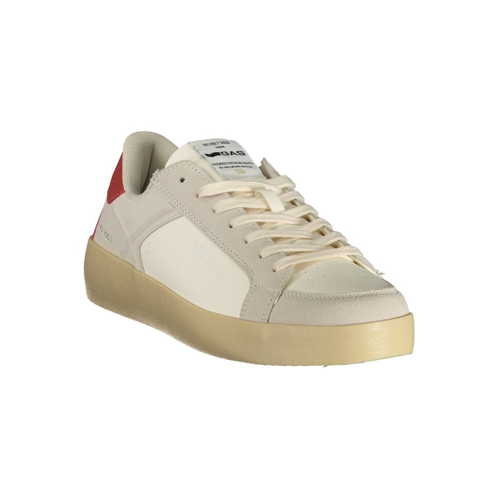 Gas Weiße Sneaker aus Polyester