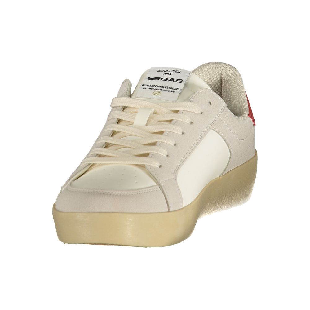 Gas Weiße Sneaker aus Polyester