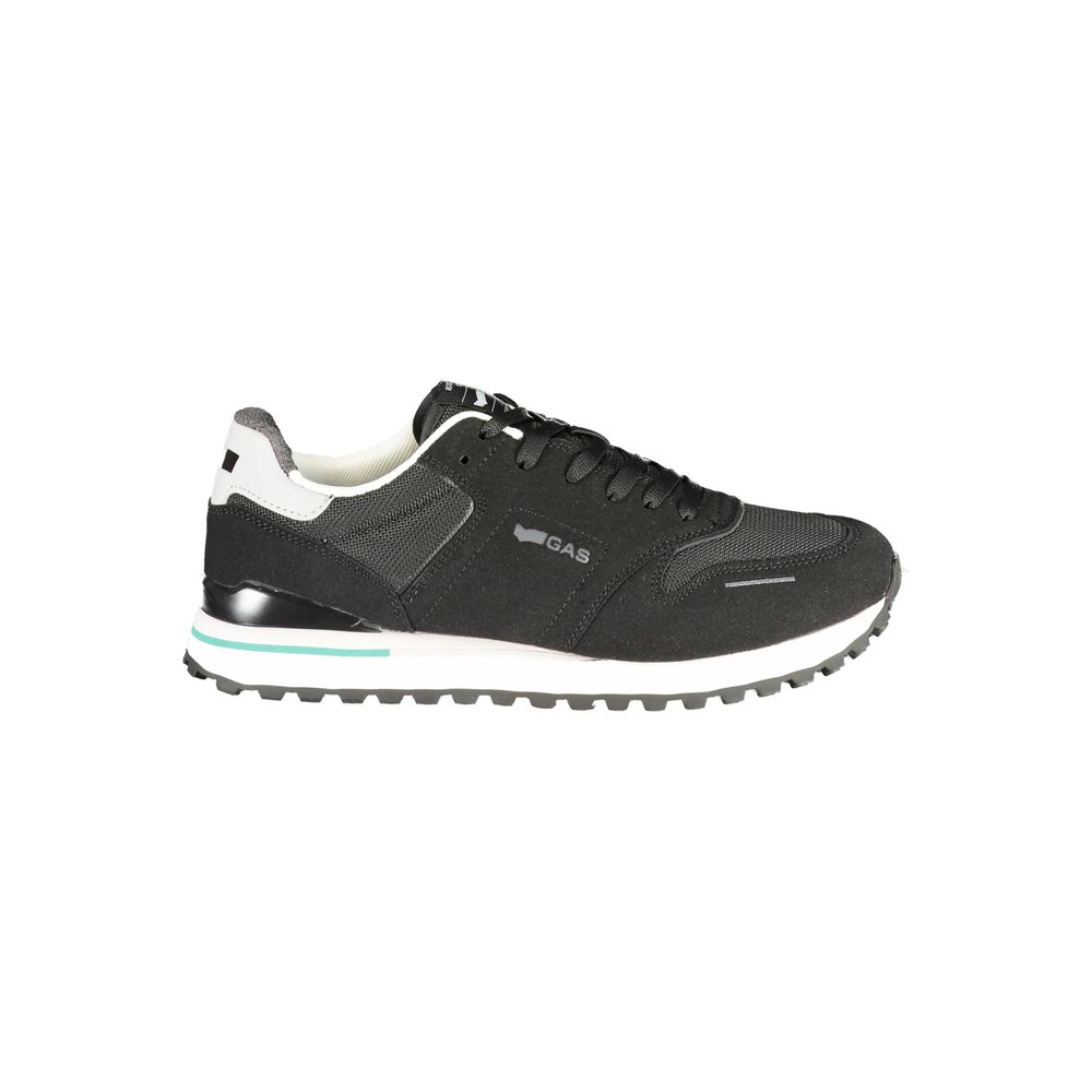 Gas Schwarzer Sneaker aus Polyurethan für Herren
