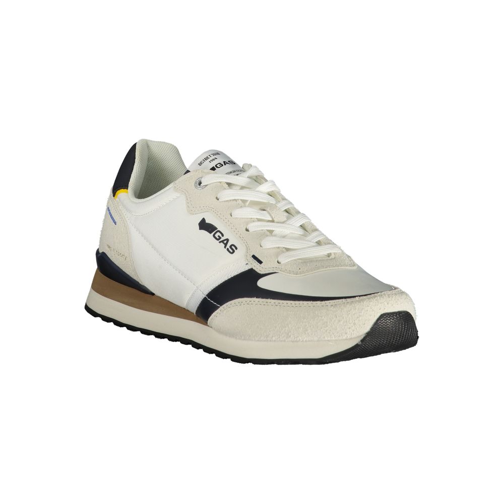 Gas White Polyester Sneakers
