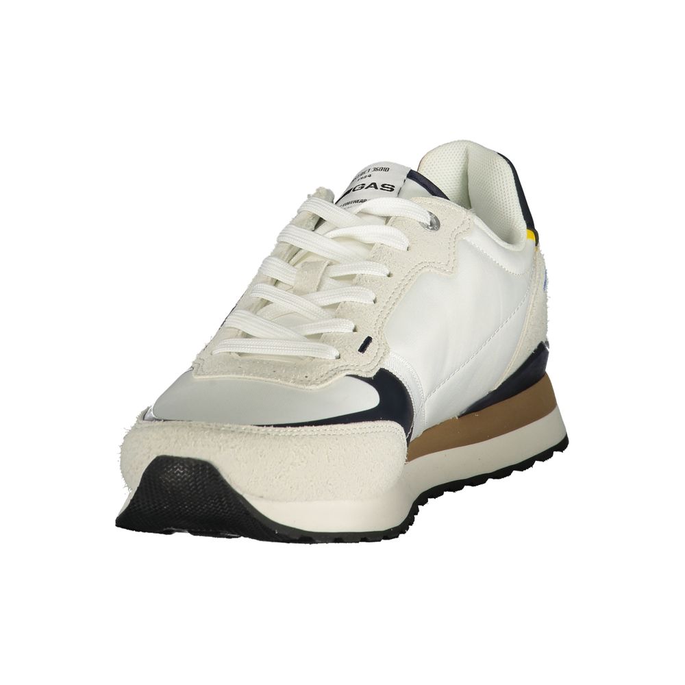 Gas White Polyester Sneakers