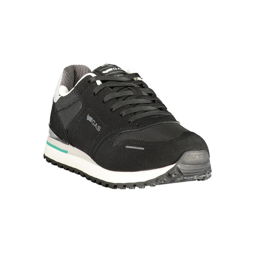 Gas Schwarzer Sneaker aus Polyurethan für Herren