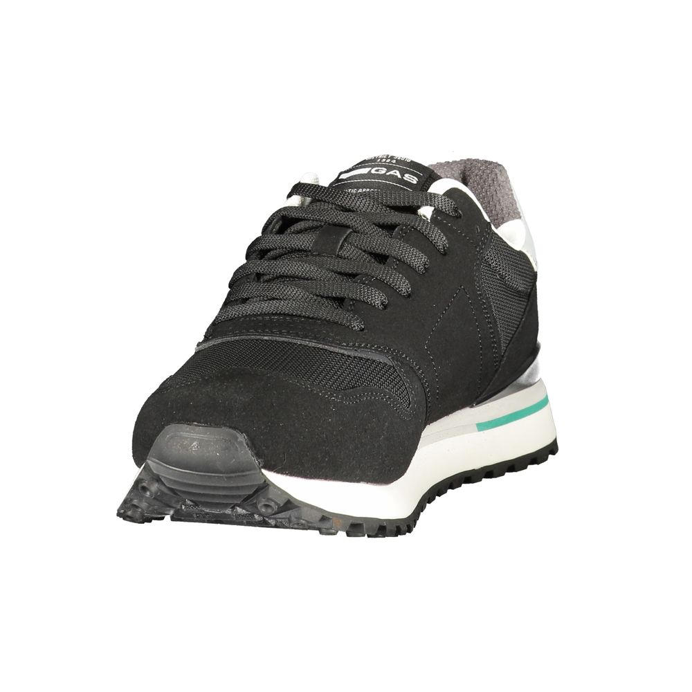 Gas Schwarzer Sneaker aus Polyurethan für Herren