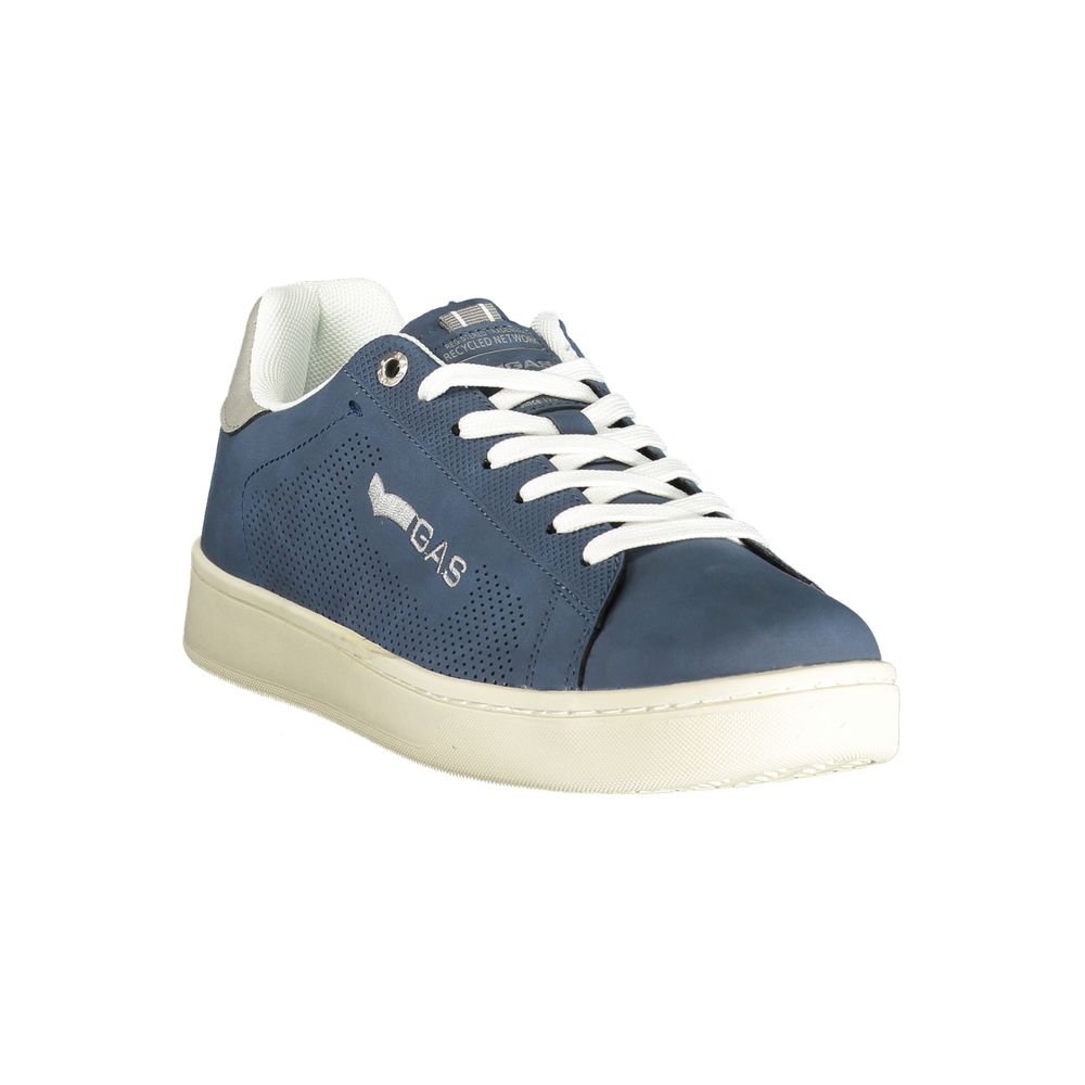 Gas Blue Polyester Sports Shoes