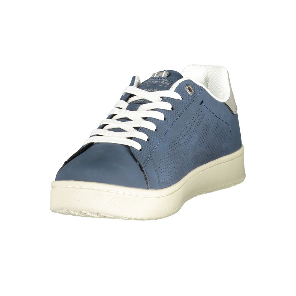 Gas Blue Polyester Sports Shoes