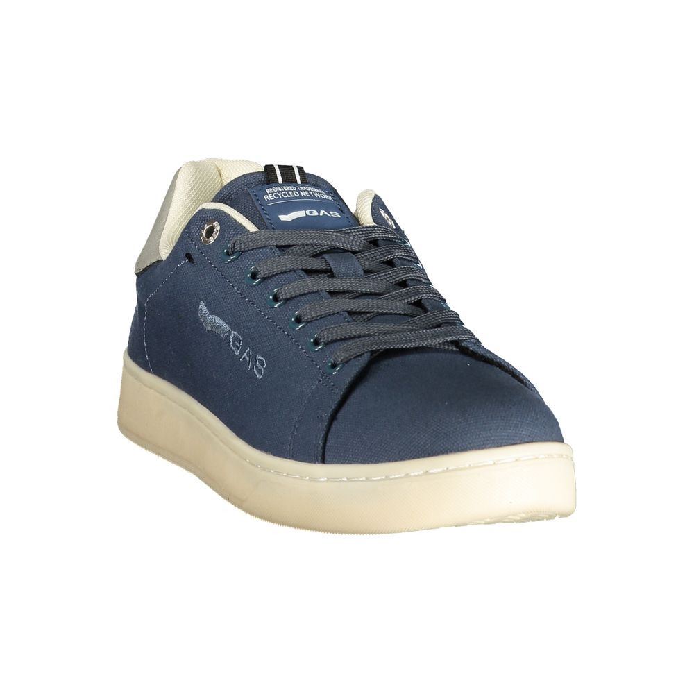 Gas Blue Polyester Sports Shoes