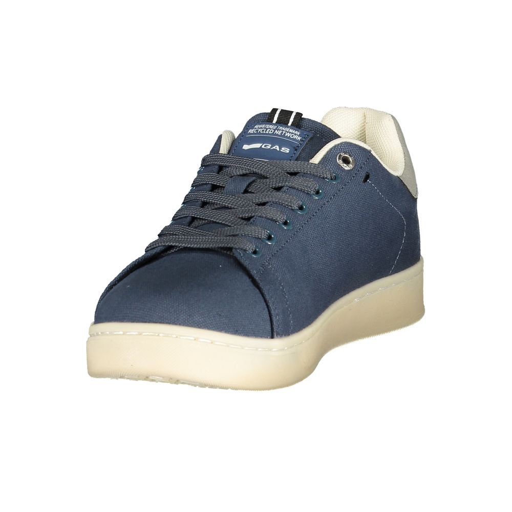 Gas Blue Polyester Sports Shoes