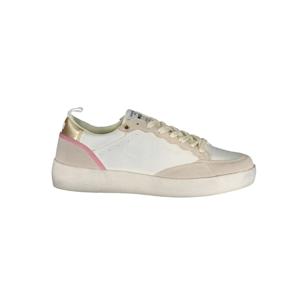 Gas Weiße Sneaker aus Polyester im Athletic-Stil