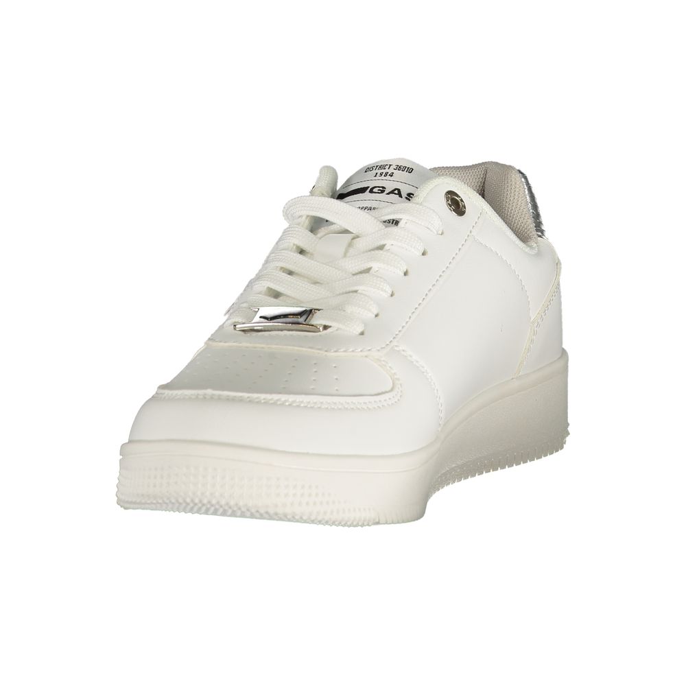 Gas Weiße Sneaker aus Polyester im Athletic-Stil