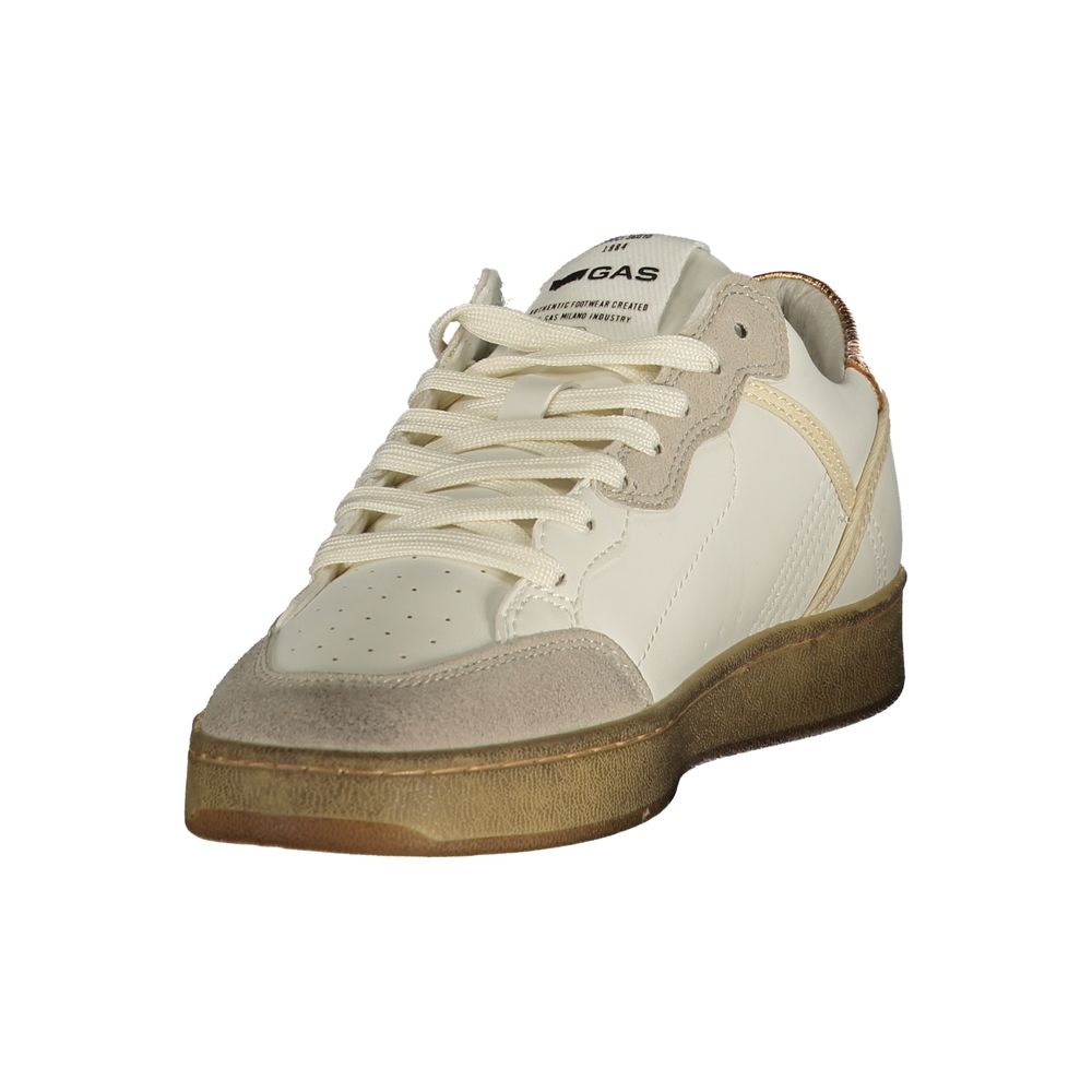 Gas Weiße Sneaker aus Polyester im Athletic-Stil