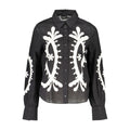 Desigual Black Patterned Cotton Shirt