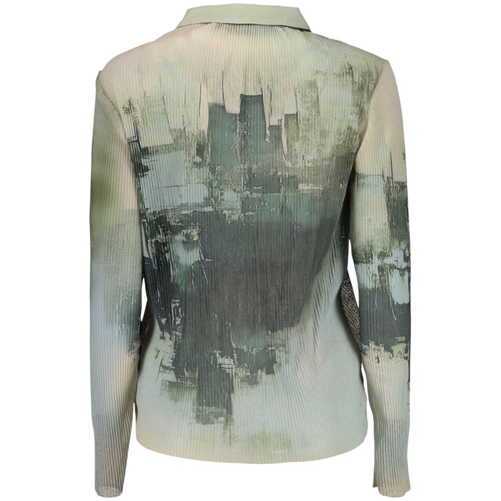 Desigual Grünes Hemd mit Muster aus Polyester