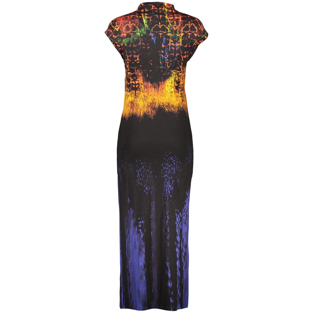 Desigual Schwarzes Elastan-Freizeitkleid